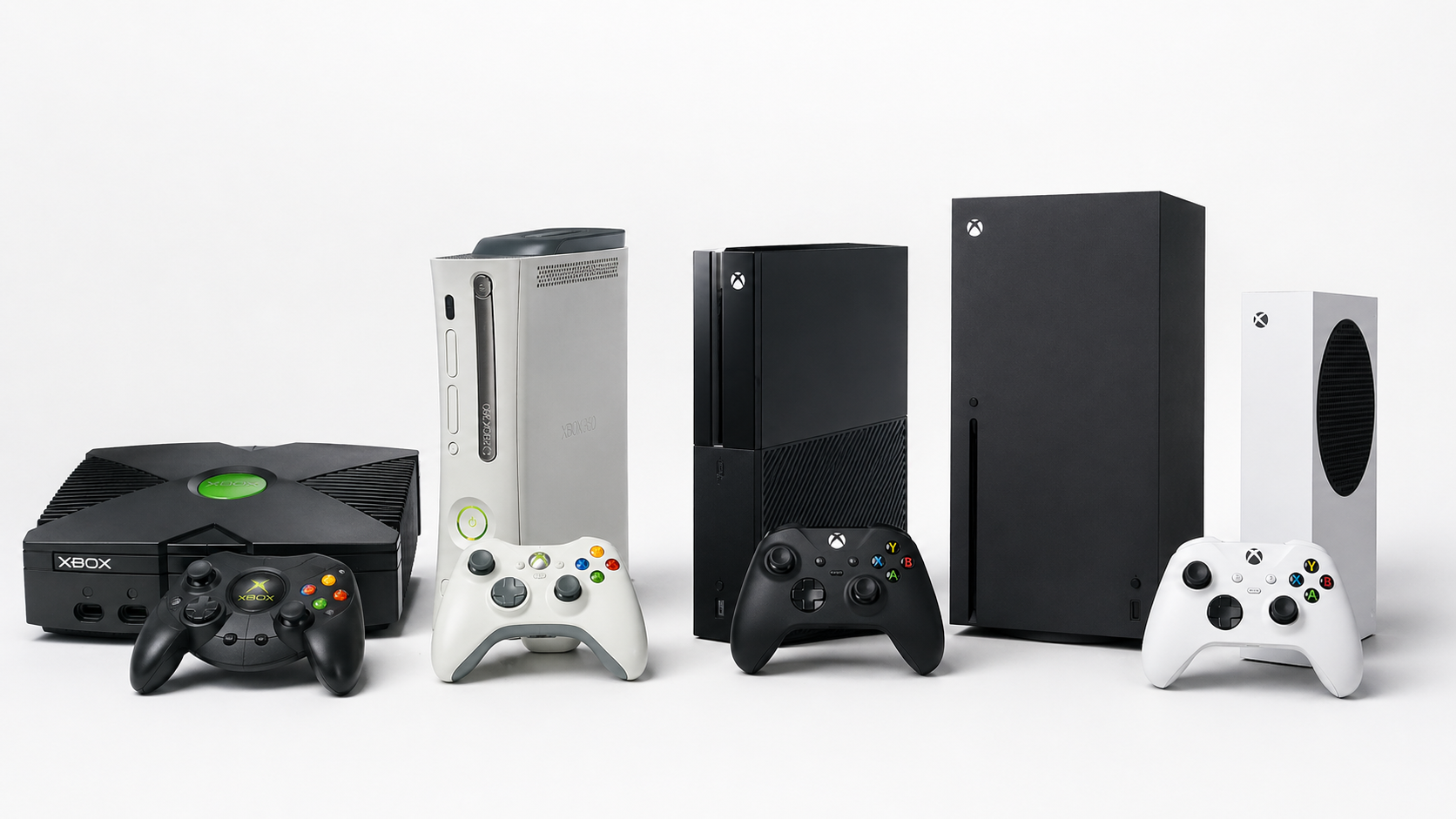 Univers Xbox : Xbox originale, Xbox 360, Xbox One, Xbox Series S et Xbox Series X